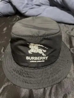 【美品】【確実正規品】最安値BURBERRY Supreme バケットハット 黒
