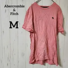 Abercrombie & Fitch【M】ピンク 半袖Tシャツ クルーネック