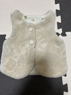 ベージュ フリース ベビーベスト 95cm未満
