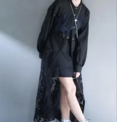 HARE ハレ シシュウワンピース ブラックのサムネイル