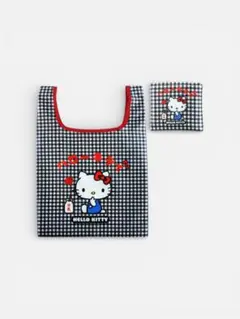 ハローキティ展　エコバッグ ギンガムチェック柄
