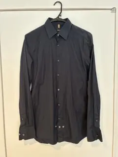 BOSS 長袖シャツ ネイビー スリムフィット 38のサムネイル