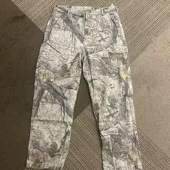 ZARA リアルツリーカモデニム 迷彩ホワイトカモペインターパンツ