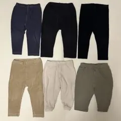 ユニクロ　ベビー　パンツ　レギンス　ボトムス6点セット 80cm