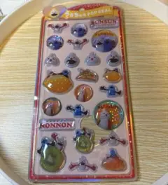 パペットスンスン　うるちゅるポップシール　ノンノン　ゾンゾン