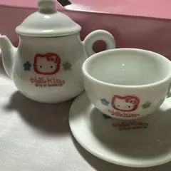 【レア】Sanrio ハローキティ ミニチュア陶器ティーセット レトロ 未使用