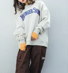 Younger Song スウェット トレーナー ホワイト - メルカリ