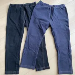 キッズ ストレッチレギンス 2色セット