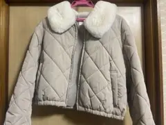 earth music&ecology ファー付きダウンジャケット