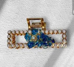 コバルトブルーのバンスクリップ