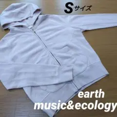 earth music&ecology パーカー 薄ピンク