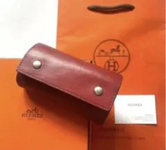 HERMES エルメス　キーケース　セリエ　レザー赤　バーガンディ　キーホルダーのサムネイル