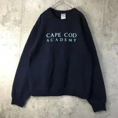 Y2610古着　トレーナー　スウェット　紺　90s Y2K