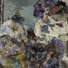 コラージュ素材！シールメイン 紙モノ