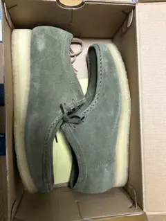Clarks Originals グリーン ワラビー