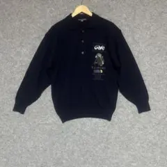 HARDY AMIES SPORT 刺繍入りネイビーポロシャツ