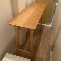 ナチュラルウッド 高めの長方形テーブル