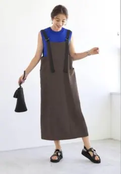 切替スクエアジャンパースカート　サイズ01