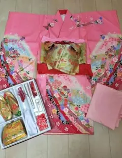7歳 七五三 着物 帯 はこせこ 髪飾り セット 草履21cm 0823-1 - メルカリ