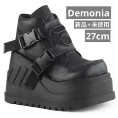新品未使用⭐️Demonia デモニア 厚底ブーツ 黒24cm M6 - メルカリ