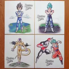 ドラゴンボール 一番くじ ～最強の戦士達～ C賞 色紙 新品未使用 4種類セット