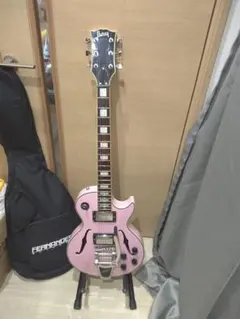 Burny エレキギター セミアコ ビグスビー搭載 ピックアップLOLLAR
