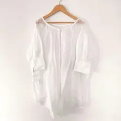 【ワンアフターアナザー ナイスクラップ】ブラウス(F) ラウンドネック ホワイトのサムネイル