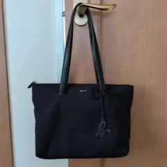 agnes b. <IS11LZ-01> ナイロントートバッグ 黒 美品