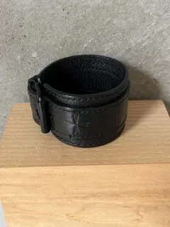 NEIGHBORHOOD ネイバーフッド　レザー ブレスレット　黒