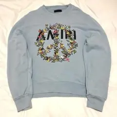 k*j様 【AMIRI】スウェットシャツ バタフライ×ピースロゴ スLサイズ
