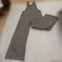 GUブラウンオーバーオール レディース