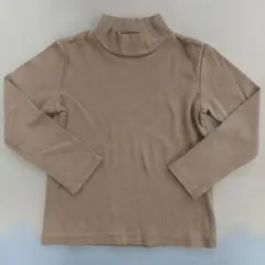 ベージュ タートルネック 長袖カットソー 110cm