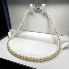 テリ強✨ あこや真珠 パール ネックレス 約5.7-6.0mm SV留め具