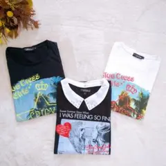 【BLUE CROSS】ブルークロス（L）（160） 半袖 Tシャツ 3枚のサムネイル