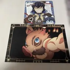 鬼滅の刃　嘴平伊之助　ポストカード　To Youコースター　２枚セット