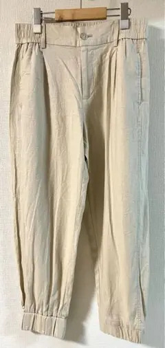 ZARA リネンブレンド　ジョガーパンツ　S