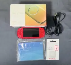 PSP本体 レッド モンスターハンター3付き
