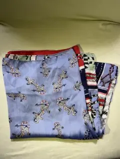 アンカー柄 スカーフ Mサイズ