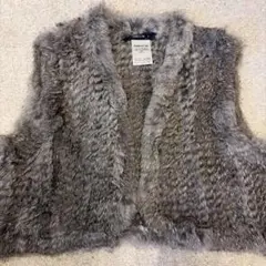 COMME CA ISM コムサイズム　リアルファー　ベスト　Fサイズ