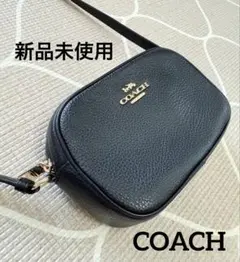 【新品】 コーチ ミニジェイミー カメラバッグ シグネチャー CA069 黒