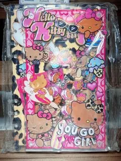 限定1点！Ａ５シャカシャカノート　シャカシャカバインダー　日焼けキティ