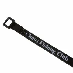 chaos fishing club カオスフィッシングクラブ ロゴ ベルト 黒