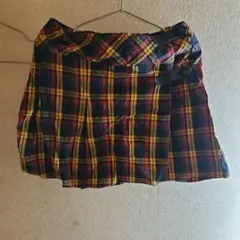 月末まで限定値下げBETTY'S BLUE BOY チェック柄巻きミニスカートのサムネイル