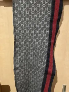 GGパターン ウール混紡マフラー