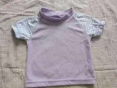 ラッシュガード 紫色 80〜90cm