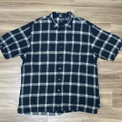 Van Heusen チェック柄 半袖シャツ XL