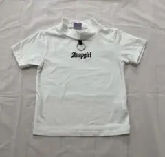 ANAPGIRL ホワイト タートルネック Tシャツ XS