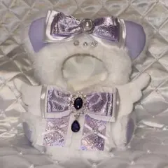 おすわりぬい服 白猫 ピンク ちびぐるみ - メルカリ
