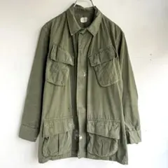 ジャングルファティーグジャケット　5th リップストップ　S/R 70s USA製 実物 米軍 ジャングルファティーグ ジャケット M-S