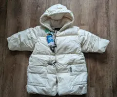 コムサデモード キッズ ダウンジャケット　白　 フード付きコート　ダッフルコート